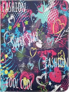 Etui na tablet TelForceOne Uniwersalne etui do tabletów 9-10" graffiti girl 1