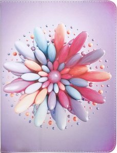 Etui na tablet TelForceOne Uniwersalne etui do tabletów 9-10" candy flower 1