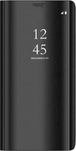 TelForceOne Etui Smart Clear View do Samsung Galaxy S21 FE 5G czarne 1