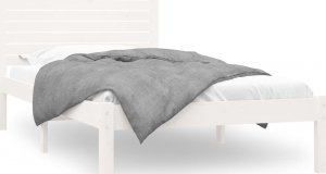 vidaXL vidaXL Rama łóżka, biała, lite drewno, 90x200 cm 2