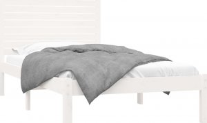 vidaXL vidaXL Rama łóżka, biała, lite drewno, 90x200 cm 3