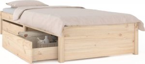 vidaXL vidaXL Rama łóżka z szufladami, 75x190 cm, pojedyncza 2