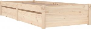vidaXL vidaXL Rama łóżka z szufladami, 75x190 cm, pojedyncza 3