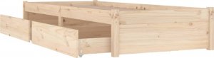 vidaXL vidaXL Rama łóżka z szufladami, 75x190 cm, pojedyncza 6