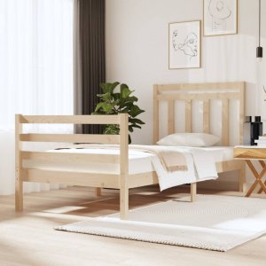 vidaXL vidaXL Rama łóżka, lite drewno, 90x190 cm, pojedyncza 1