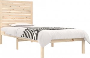 vidaXL vidaXL Rama łóżka, lite drewno, 75x190 cm, pojedyncza 3