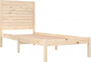 vidaXL vidaXL Rama łóżka, lite drewno, 75x190 cm, pojedyncza 4