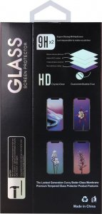 TelForceOne Szkło hartowane 6D do iPhone XR / 11 czarna ramka 6