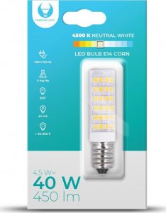 TelForceOne Żarówka LED E14 Corn 4.5W 230V 4500K 450lm Forever Light 1