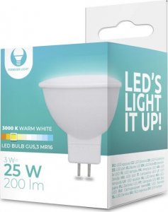 TelForceOne Żarówka LED GU5,3 MR16 3W 12V 3000K 200lm Forever Light 1