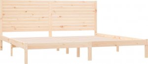 vidaXL vidaXL Rama łóżka, lite drewno, 200x200 cm 4