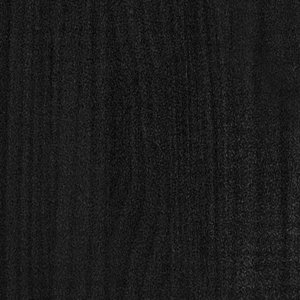 vidaXL vidaXL Rama łóżka, czarna, lite drewno, 150x200 cm, King Size 5