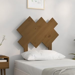 vidaXL vidaXL Wezgłowie łóżka, miodowy brąz, 72,5x3x81 cm, drewno sosnowe 1