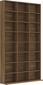 vidaXL vidaXL Szafka na płyty CD, brązowy dąb, 102x23x177,5 cm 2
