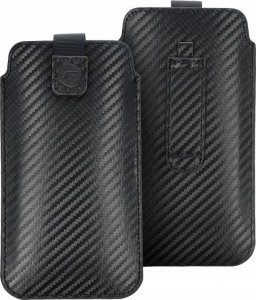 ForCell Futerał Forcell POCKET Carbon - Model 17 - do SAMSUNG A02s / A03s / A12 / A21s / A32 5G / A42 5G / A72 5G / M12 XIAOMI Redmi 9A / 9AT / 9c / Note 10 1