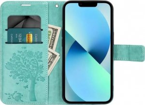 ForCell Kabura Forcell MEZZO Book do SAMSUNG A33 5G drzewo zielony 3