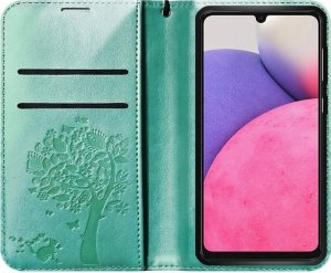 ForCell Kabura Forcell MEZZO Book do SAMSUNG A33 5G drzewo zielony 7