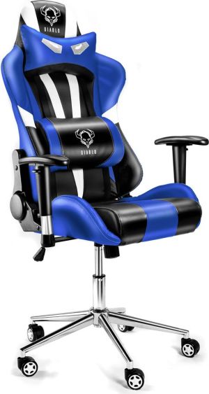 Fotel Diablo Chairs X-Eye Czarno-niebieski 1