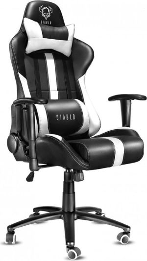 Fotel Diablo Chairs X-Player Czarno-biały 1