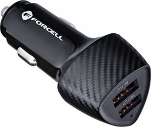Ładowarka ForCell FORCELL CARBON ładowarka samochodowa USB QC 3.0 18W + USB QC 3.0 18W CC50-2A36W czarny (Total 36W) 4