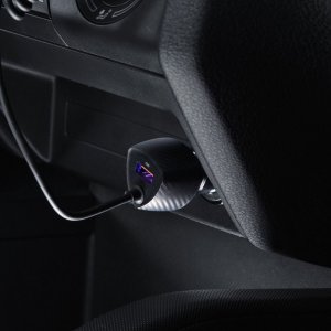 Ładowarka ForCell FORCELL CARBON ładowarka samochodowa USB QC 3.0 18W + kabel do Typ C 3.0 PD20W CC50-1AC czarny (Total 38W) 4