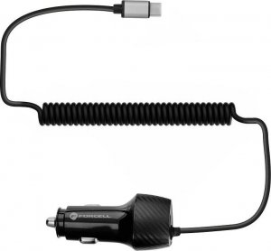 Ładowarka ForCell FORCELL CARBON ładowarka samochodowa USB QC 3.0 18W + kabel do Typ C 3.0 PD20W CC50-1AC czarny (Total 38W) 6