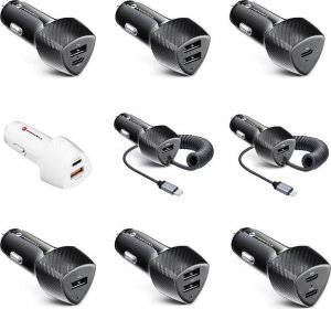 Ładowarka ForCell FORCELL CARBON ładowarka samochodowa USB QC 3.0 18W CC50-1A czarny (Total 18W) 10