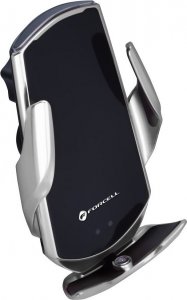 ForCell Uchwyt z ładowaniem indukcyjnym automatyczny + adapt. magnetyczne FORCELL HS1 Qi 15W srebrny 4