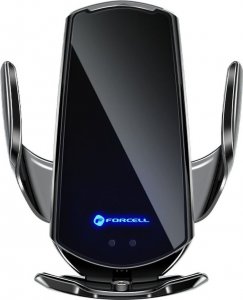 ForCell Uchwyt z ładowaniem indukcyjnym automatyczny + adapt. magnetyczne FORCELL HS1 Qi 15W czarny 2