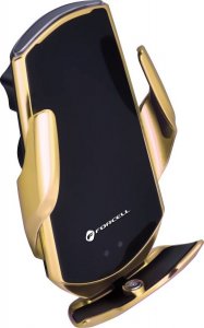 ForCell Uchwyt z ładowaniem indukcyjnym automatyczny + adapt. magnetyczne FORCELL HS1 Qi 15W złoty 5