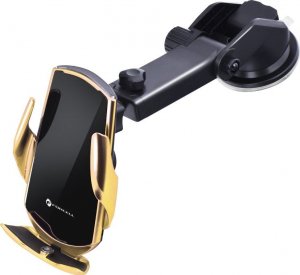 ForCell Uchwyt z ładowaniem indukcyjnym automatyczny + adapt. magnetyczne FORCELL HS1 Qi 15W złoty 8