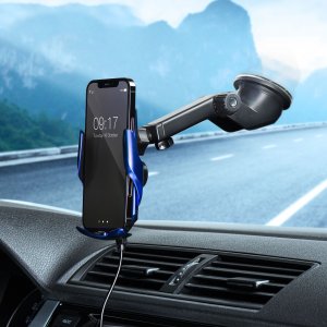 ForCell Uchwyt z ładowaniem indukcyjnym automatyczny + adapt. magnetyczne FORCELL HS1 Qi 15W niebieski 13