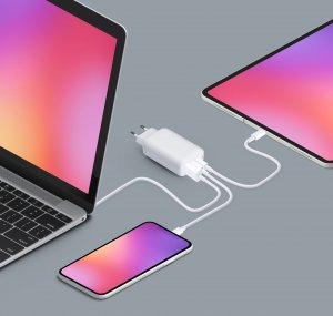 Ładowarka ForCell GaN 1x USB-A 2x USB-C 3 A (5903396116186) 9