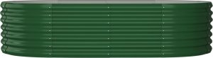 vidaXL vidaXL Donica ogrodowa, malowana proszkowo stal, 152x80x36 cm, zielona 3