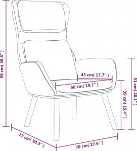 vidaXL vidaXL Fotel wypoczynkowy, ciemnoszary, obity aksamitem 8