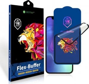 Bestsuit Szkło hybrydowe Bestsuit Flex-Buffer 5D z powłoką antybakteryjną Biomaster do iPhone 13 Pro Max 6,7" czarny 1