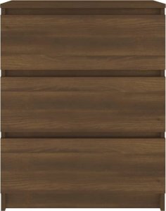 vidaXL vidaXL Szafka, brązowy dąb, 60x35x76 cm, materiał drewnopochodny 3