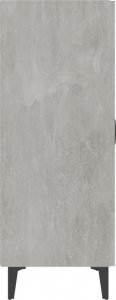 vidaXL vidaXL Szafka, szarość betonu, 70x34x90 cm, materiał drewnopochodny 5