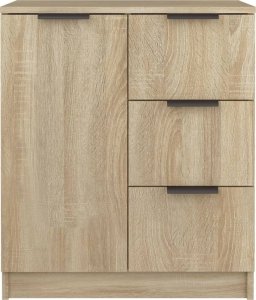 vidaXL vidaXL Szafka, dąb sonoma, 60x30x70 cm, materiał drewnopochodny 3