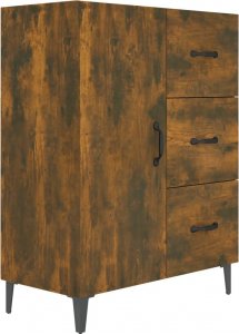 vidaXL Szafka, przydymiony dąb, 69,5x34x90 cm 2