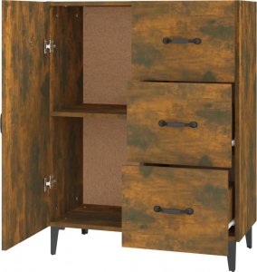 vidaXL Szafka, przydymiony dąb, 69,5x34x90 cm 7