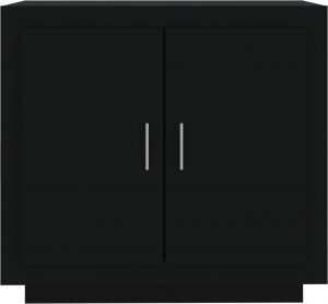 vidaXL vidaXL Szafka, czarna, 80x40x75 cm, materiał drewnopochodny 3