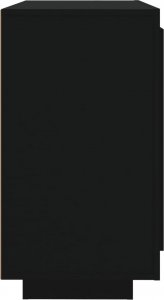 vidaXL vidaXL Szafka, czarna, 80x40x75 cm, materiał drewnopochodny 4