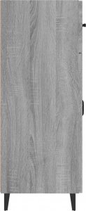 vidaXL vidaXL Szafka, szary dąb sonoma, 69,5x34x90cm, materiał drewnopochodny 6