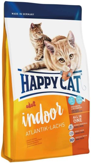 Happy Cat Fit & Well Indoor Adult Łosoś 300 g 1