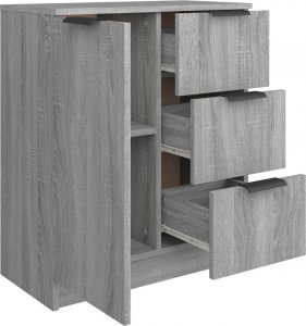 vidaXL Szafka, szary dąb sonoma, 60x30x70 cm 5