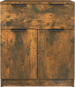 vidaXL vidaXL Szafka, przydymiony dąb, 60x30x70 cm, materiał drewnopochodny 5
