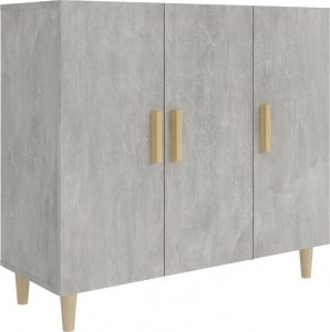 vidaXL Szafka, szarość betonu, 90x34x80 cm 2