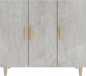 vidaXL Szafka, szarość betonu, 90x34x80 cm 3