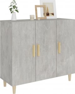 vidaXL Szafka, szarość betonu, 90x34x80 cm 7